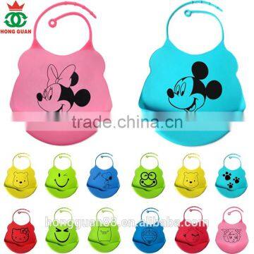 Collapsible Silicone Baby Bib Waterproof Bib Food Grade Bib