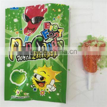 Popping+Lollipop Mixed Flavors Big Foot Pop Candy With Lollipop 13g photo-4