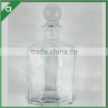 Decahedral Glass Bottle for 250ml Reed Diffuser With Glass Stopper D8cm, H11.6cm photo-2