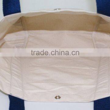 12 Oz Natural Canvas Tote Bag With Cotton Web Handle - Made in India photo-6