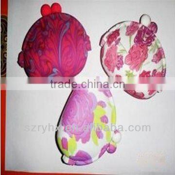 Exquisite Fashion The Zipper Cute Portable Silica Gel Plate Pattern Change Purse