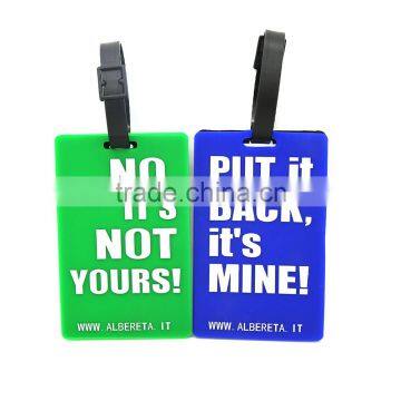 Made in China Luggage Tag, Custom Luggage Travel Bags Tag Colorful Pvc Luggage Tag photo-2