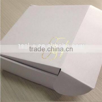 Reliable Alibaba Supplier Nice Custom Logo Printed Flat Packed White Folding Paper Box