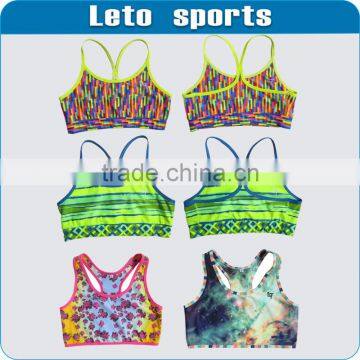 unique and stylish girl's sports bra,reversible bra