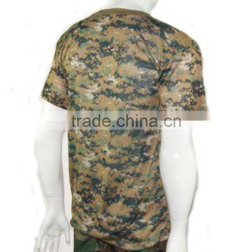 Custom Military Camouflage Fabric T-shirt Dress Shirts photo-3