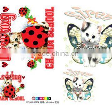 Good Elastic Carton Logo Heat Transfer Paper for Baby T-shirt/garment Heat Tranfer Label photo-2