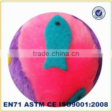 Custom cheap plush rounded circular balls for dog stuffed pet toy