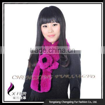 CX-S-165B 2016 New High Quality Stock Scarf Rose Rex Rabbit Fur Scarf Women