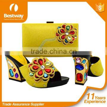 African Design Shoes Matching Bag Lady Shoe & Matching Bag HOT Sale photo-5