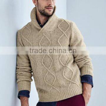 High Quality men's sweater with shawl collar (BKNM23)