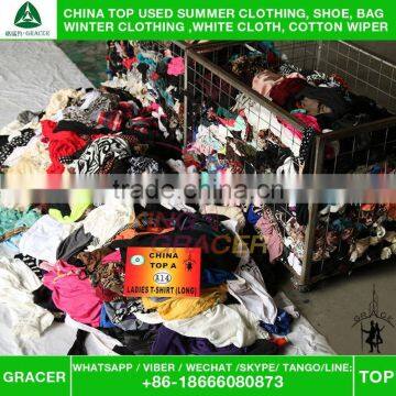 2016 Fashionable Long Ladies Sleeve T-shir Used Clothes in Bales/second Hand Clothes for Sales photo-4