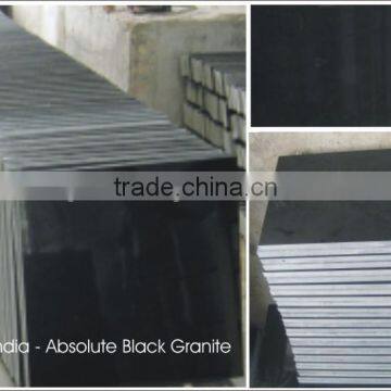 Absolute Black Granite Surface with polished