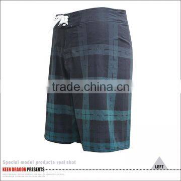 4-way Stretch Mens Shorts With a Side Pocket Grid Printed Wholesale Board Shorts photo-3