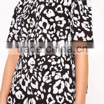 Wholesale Popular Full Print Ladies Summer Pyjama Cotton Short Pajamas Women Jersey Loungwear photo-6