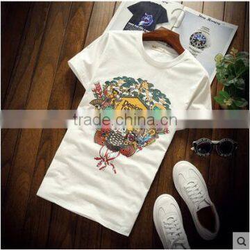 Male Personality Trend of Cultivate One's Morality Short Sleeve T-shirt Man in the Summer photo-3