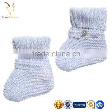 Latte Baby Cashmere Booties Luxury Baby Clothing