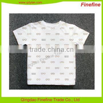 Custom Baby Kids Allover Printed Cotton Jersey Summer T Shirt photo-2