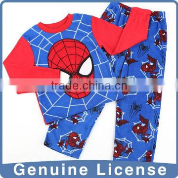 Spider man printing big boy warm pajamas