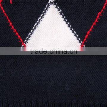 2015 New Fashion Design Navy Blue V Neck Sweater photo-4