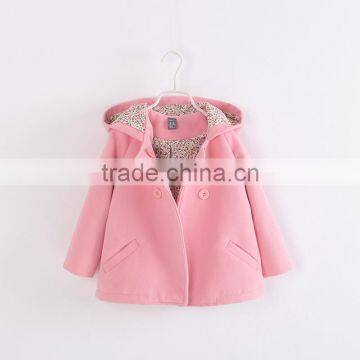 S16155A Wholesale Children Girls Winter Woolen Trench Coats photo-5