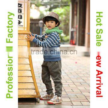 Latest Fancy Stripe Zipper Pocket Design Cute Children's Clothing photo-3