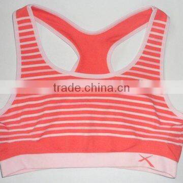 seamless striped lady sport top