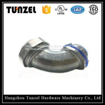 Liquid Tight Flexible Duct 90 Angle Elbow Liquid Tight Conduit Connector photo-2
