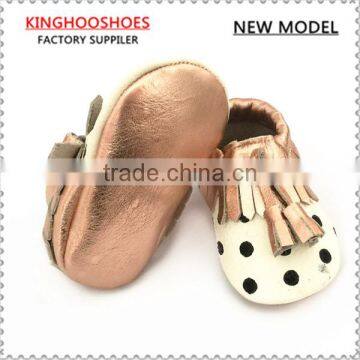 wholesale italian leather soft sole moccasins baby shoes with tassel