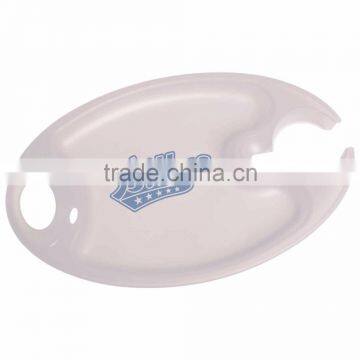 USA Made Party Plate - Holds Hot or Cold Foods, Safely Carries a Stemmed Wine Glass, Plastic Cup or 12 Oz. Beverage Can photo-4