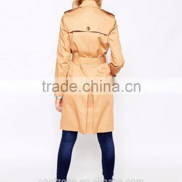 New Arrival Fashionable Women Trench Coat With Belt/lady Outfit Coat 2015 photo-3