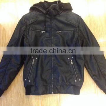 men pu leather jacket #PL8674