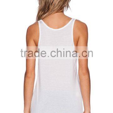 Front Breast Pocket Classic Tank Tops One Size Fits All photo-3