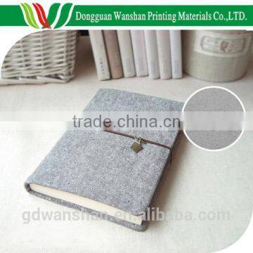 Hardcover Book Binding Poly Cotton Flocked Texture Fabric Cloth for Notebook Cover Material photo-5