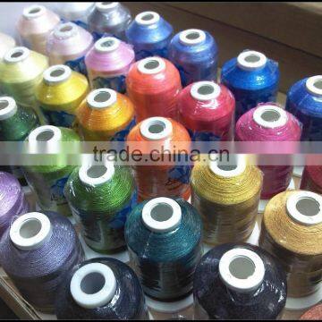 Brand New Brother Colors Machine Embroidery Thread Polyester Thread Set 1000m *40 , 120d/2(40wt), Free Shipping