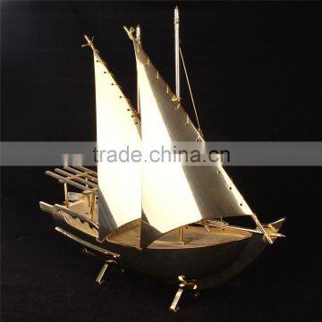 Noble Customized Made Golden Crystal Arab Modern Gold Or Silver Crystal Ship Model And Islamic Souvenirs Gifts photo-5