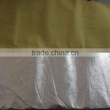 Para aramid fabrics with aluminium finish