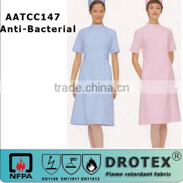 100% cotton anti-bacterial 99% rate OEM Hospital anti-bacterial nurse uniform 170gsm