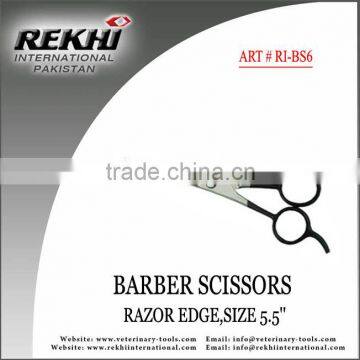 Pakistan Barber Scissors Razor Edge SIZE 5'',beauty instruments,razor scissors,barber razor shears