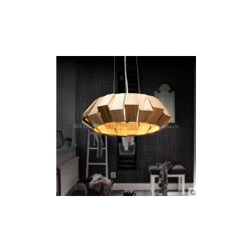 Wrought Iron Light, Pendant Lights Contemporary Contracted Style Ceiling 1 Light,Outside Iron wooden Primary colors