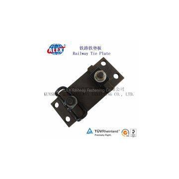 Rail Tie Plate For Railway Track, Crane Rail Rail Tie Plate, low price Plain Oiled  Rail Tie Plate