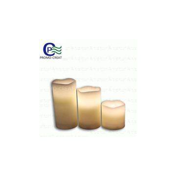 White Electric Pillar Flameless LED Candles