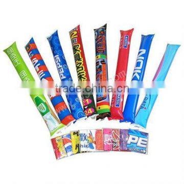 Inflatable balloon cheering stick