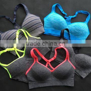 Neon Colors Push Up Sports Bra