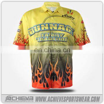 sublimation polyester motorcycle shirts