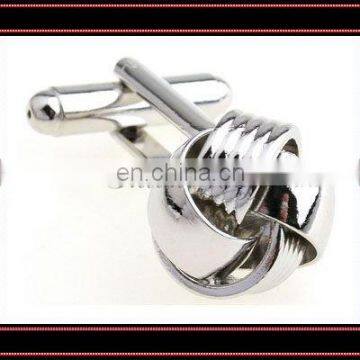 fashion silver knot metal cufflinks/custom cufflinks