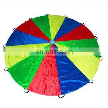 Kids Funny Outdoor Play Toy Multicolor Nylon Rainbow Parachute