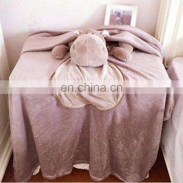 Two-in-one Keep Warm Tiger Shape Plush Blankets photo-5