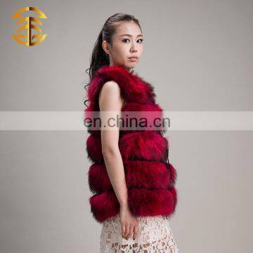 New Design Women Women Genuine Raccoon Fur Vest photo-5