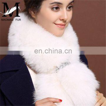 Star Style Women Winter Fox Fur Scarf Collar Super Fashion Long Scarf