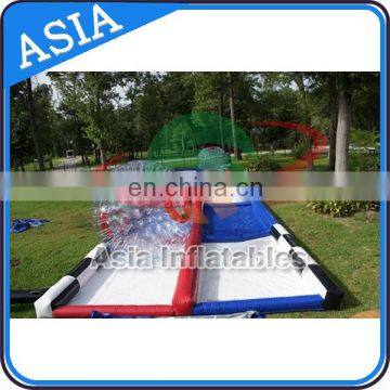 Zorb Ball Inflatable Criss Cross Collision Course, Inflatable Zorb Ball Track